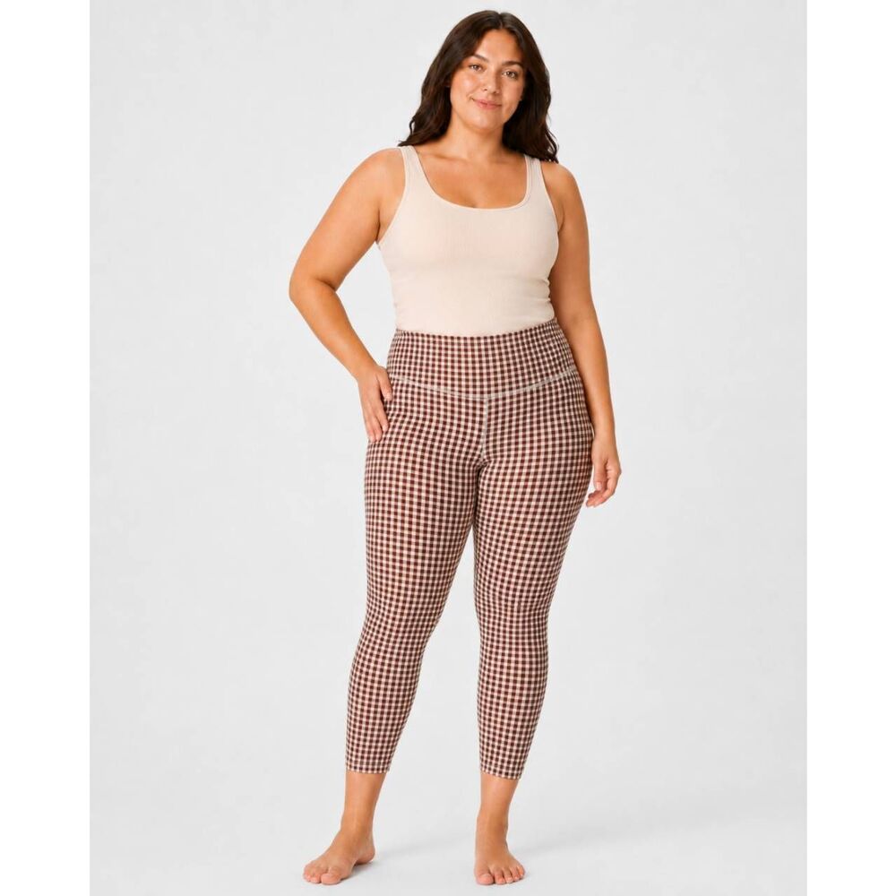 JoyLab XXL Brown Gingham High-Rise 7/8 Leggings NWT Target